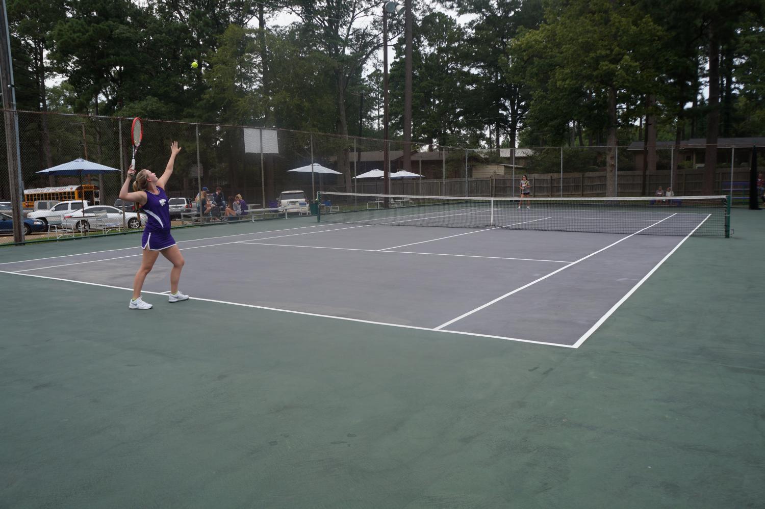 EHS Tennis Cats earn victory over Arkansas High