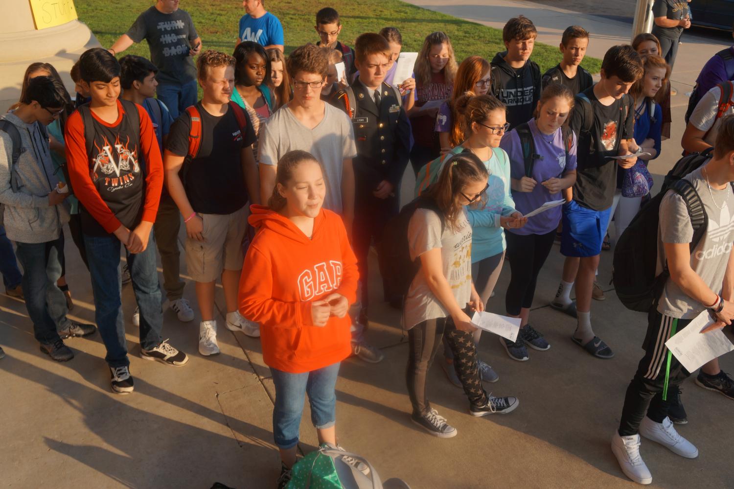 Students gather for See You at the Pole