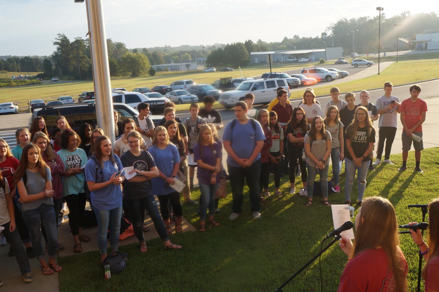 Students gather for See You at the Pole