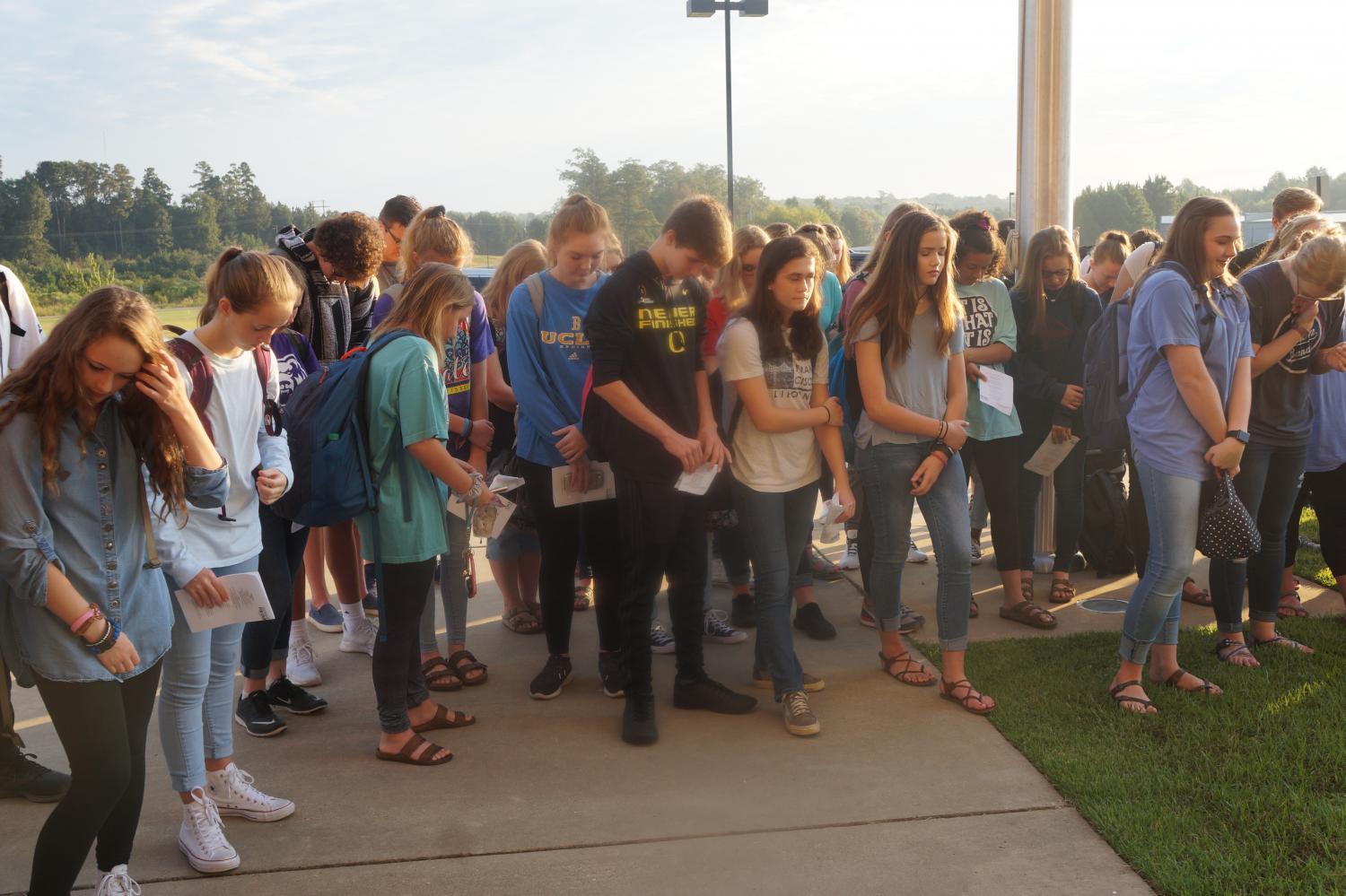 Students gather for See You at the Pole