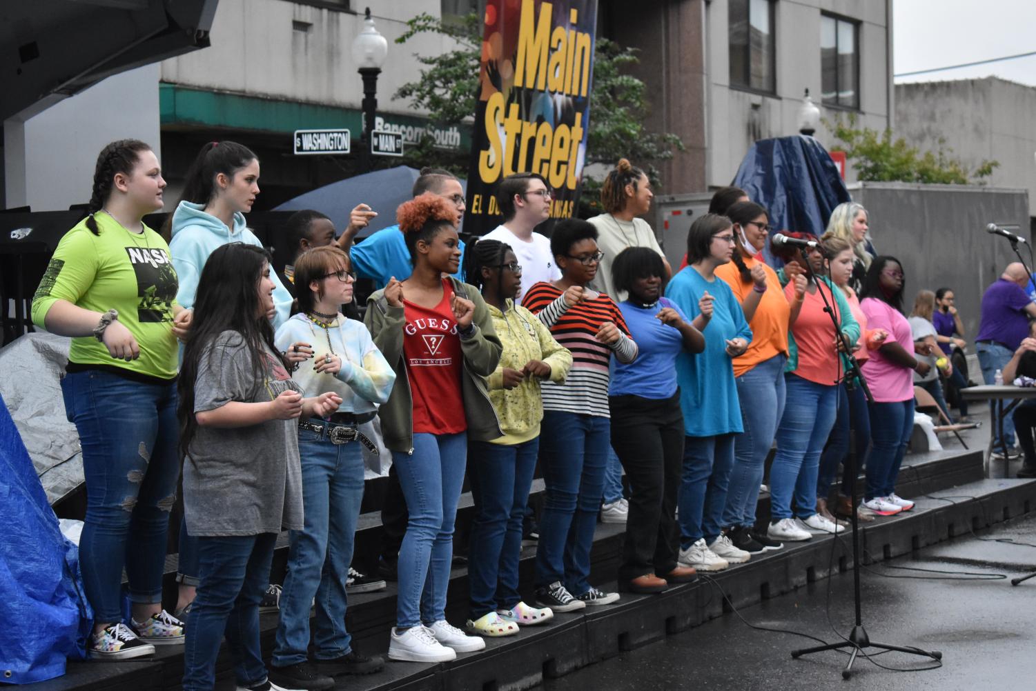 EHS Performance Groups Blow the Town Away At Music Fest 2021