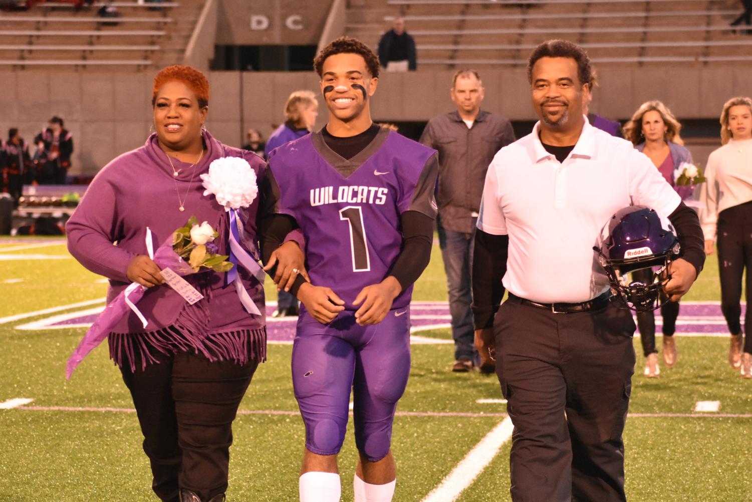 Seniors Walk The Field For Senior Night Before The Football Game Against Searcy