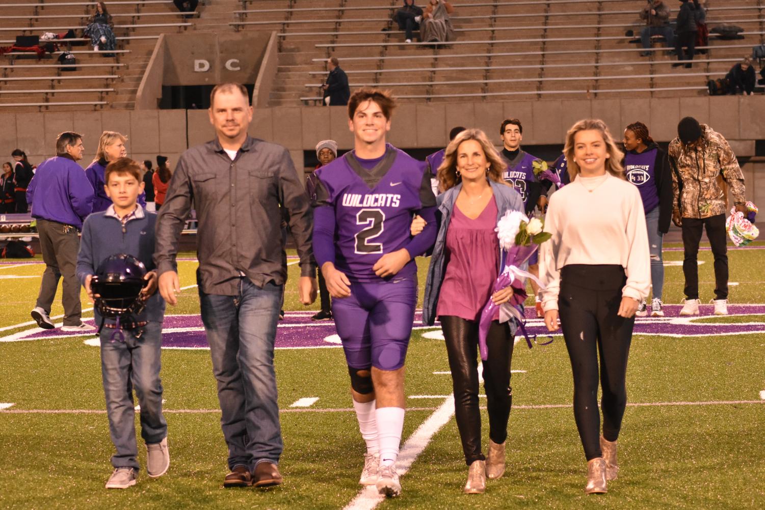 Seniors Walk The Field For Senior Night Before The Football Game Against Searcy