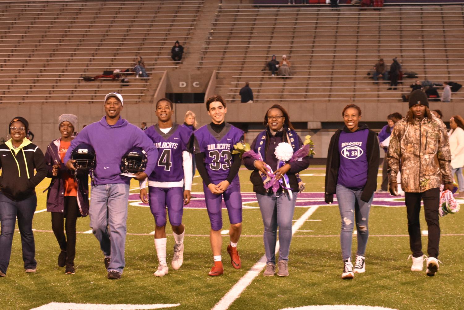 Seniors Walk The Field For Senior Night Before The Football Game Against Searcy