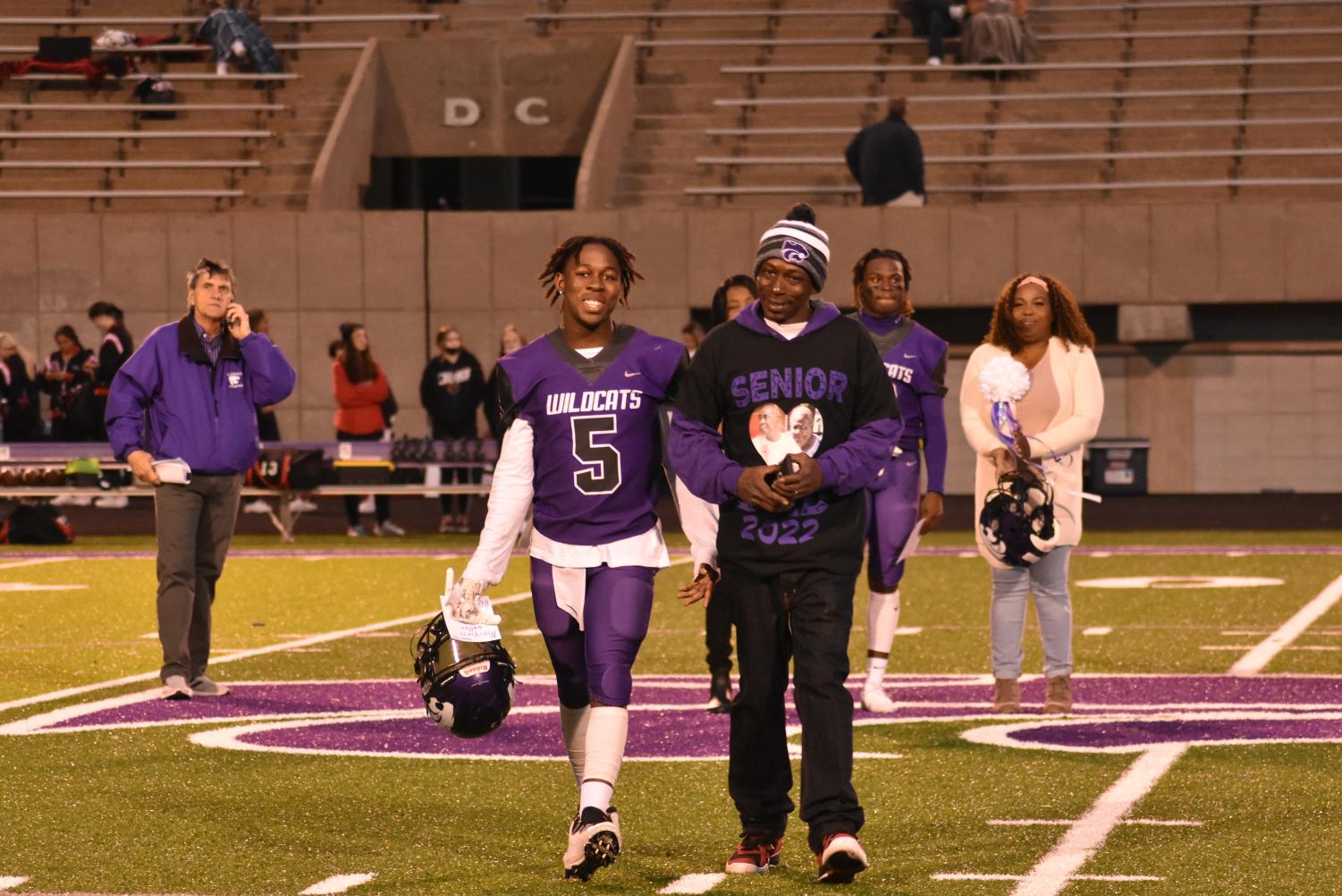 Seniors Walk The Field For Senior Night Before The Football Game Against Searcy