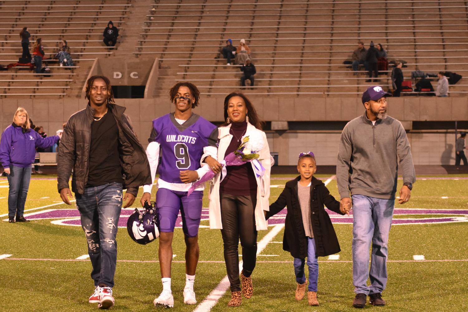 Seniors Walk The Field For Senior Night Before The Football Game Against Searcy