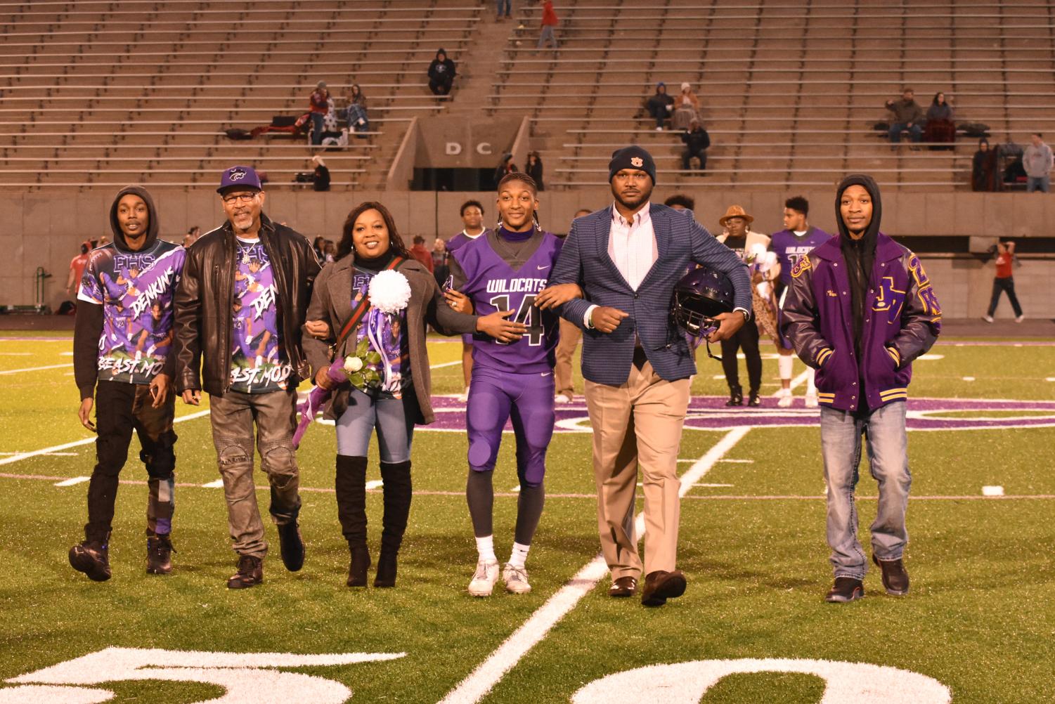 Seniors Walk The Field For Senior Night Before The Football Game Against Searcy