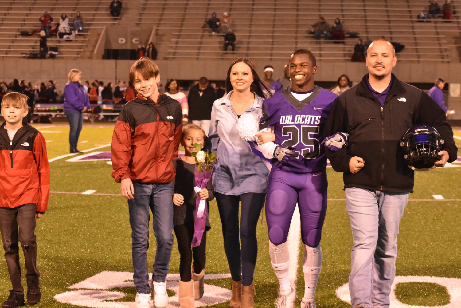 Seniors Walk The Field For Senior Night Before The Football Game Against Searcy