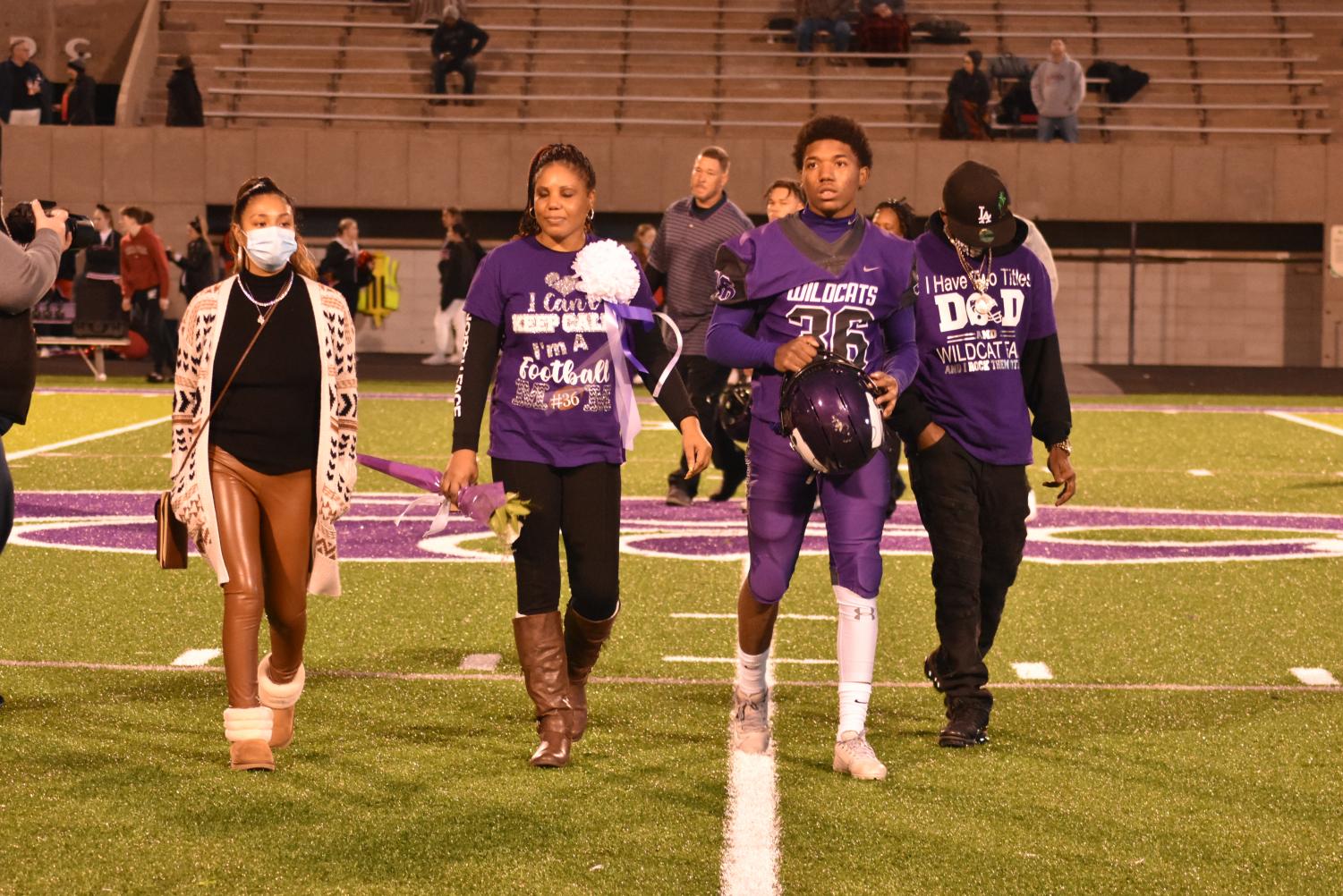 Seniors Walk The Field For Senior Night Before The Football Game Against Searcy