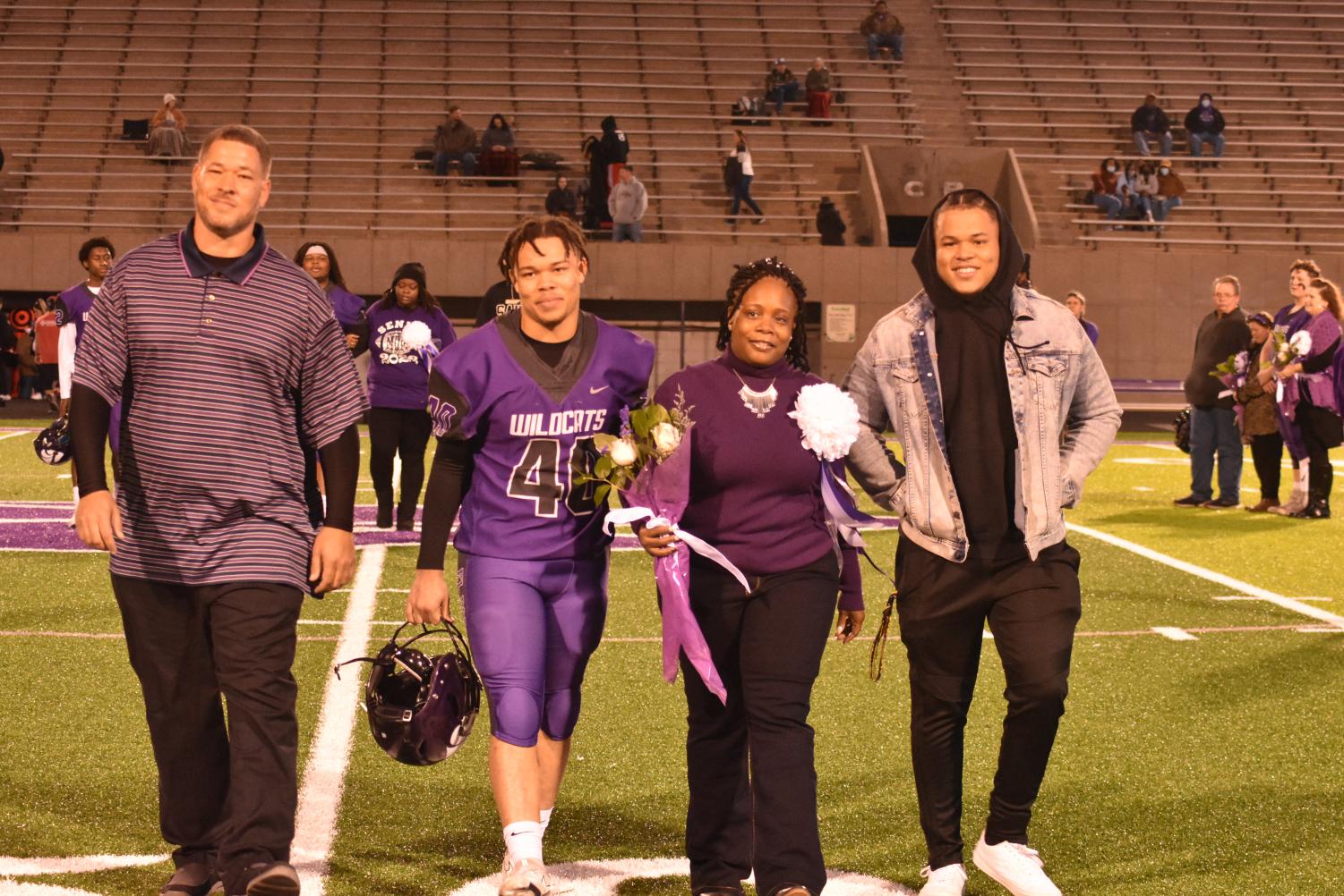 Seniors Walk The Field For Senior Night Before The Football Game Against Searcy