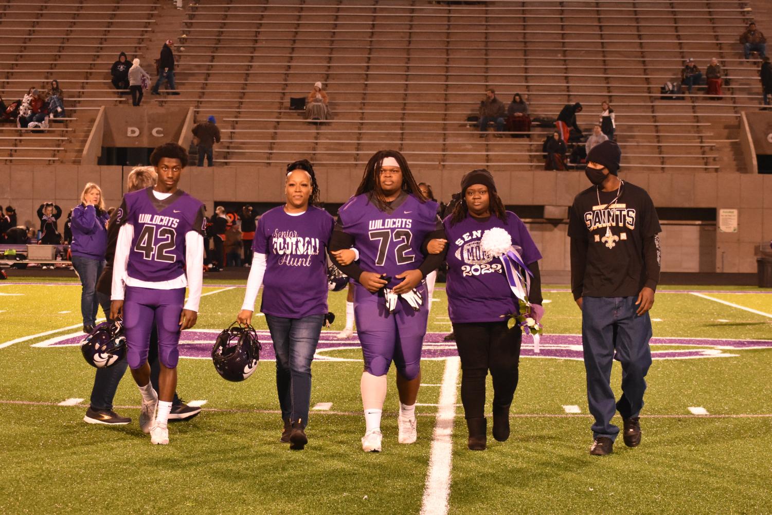 Seniors Walk The Field For Senior Night Before The Football Game Against Searcy