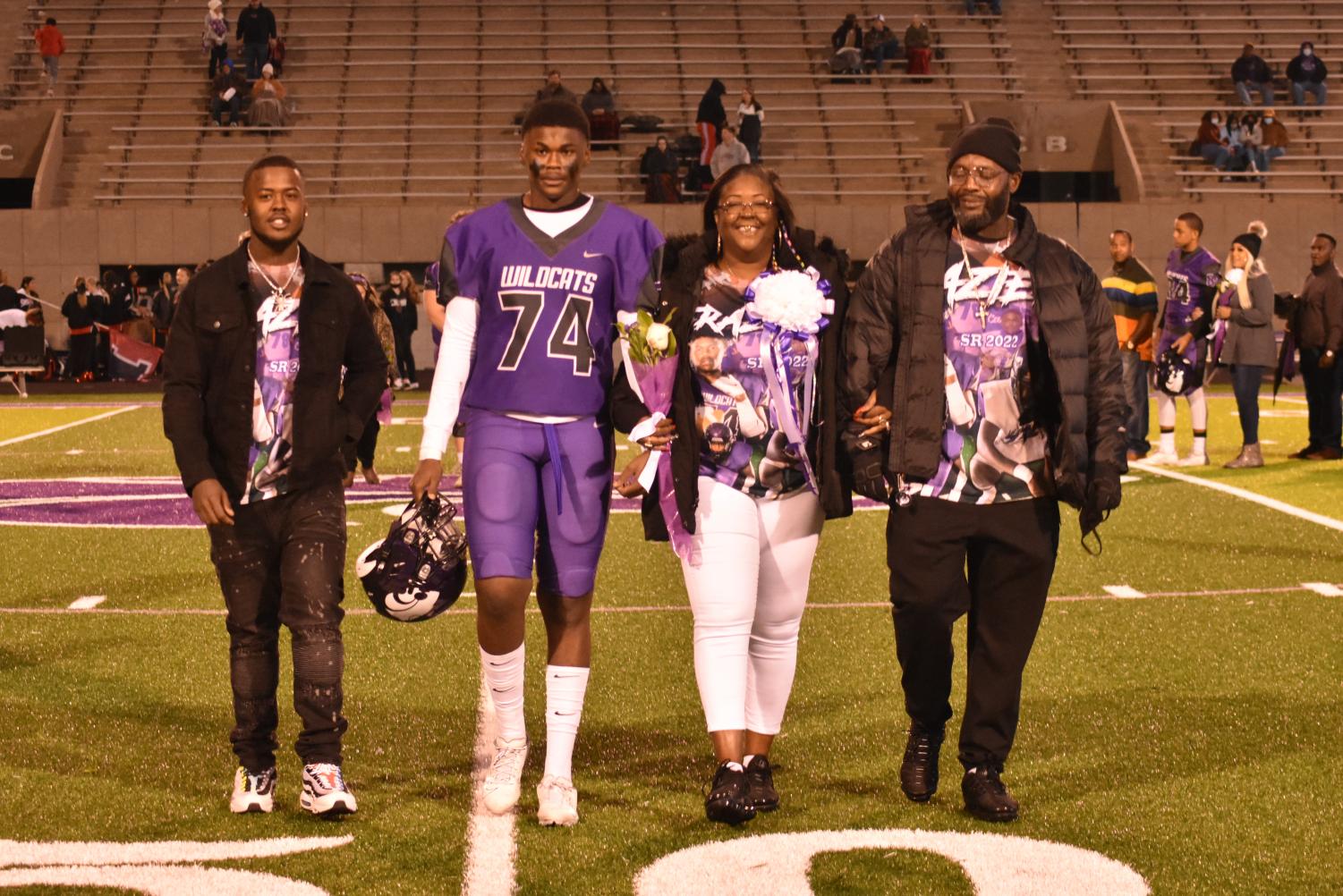 Seniors Walk The Field For Senior Night Before The Football Game Against Searcy