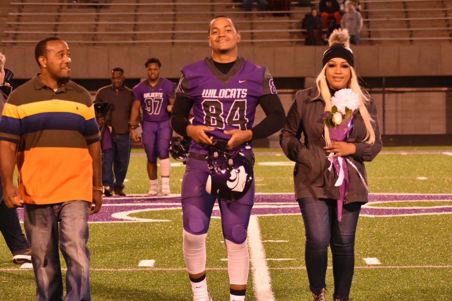 Seniors Walk The Field For Senior Night Before The Football Game Against Searcy