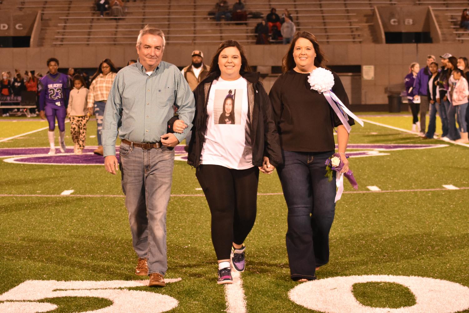 Seniors Walk The Field For Senior Night Before The Football Game Against Searcy