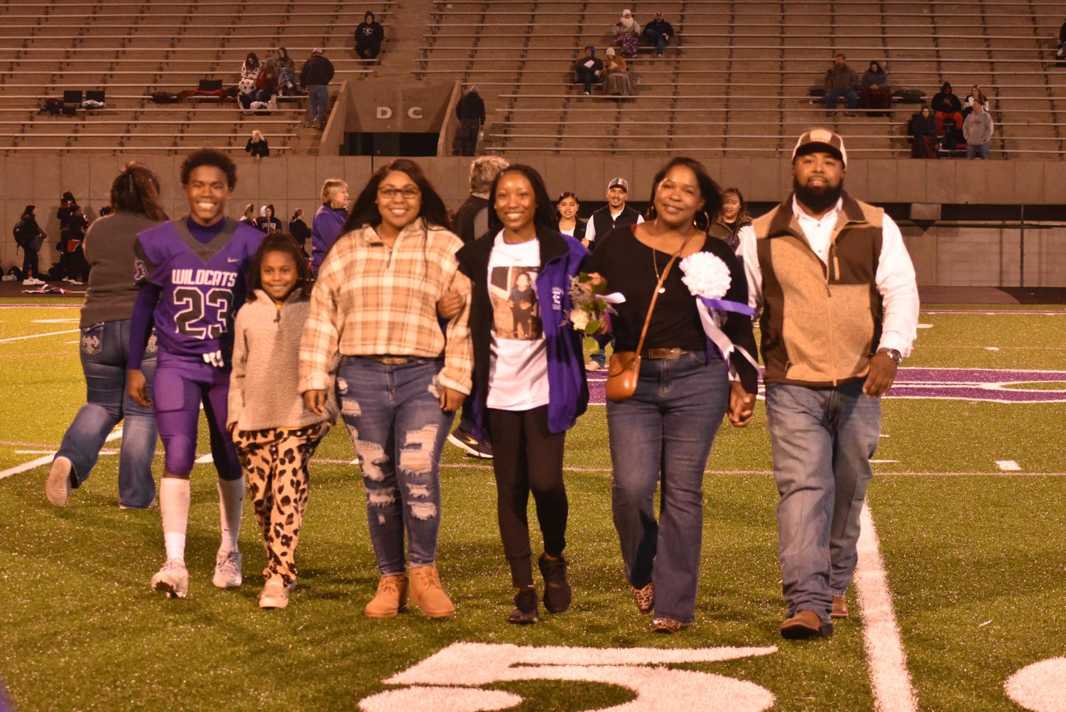 Seniors Walk The Field For Senior Night Before The Football Game Against Searcy