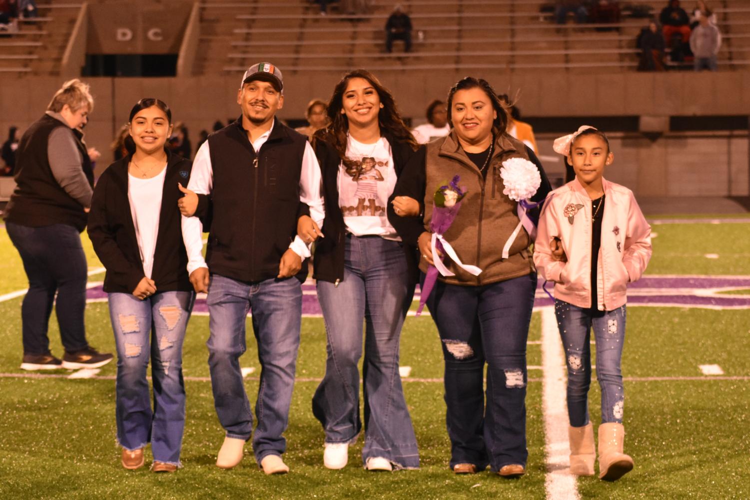 Seniors Walk The Field For Senior Night Before The Football Game Against Searcy