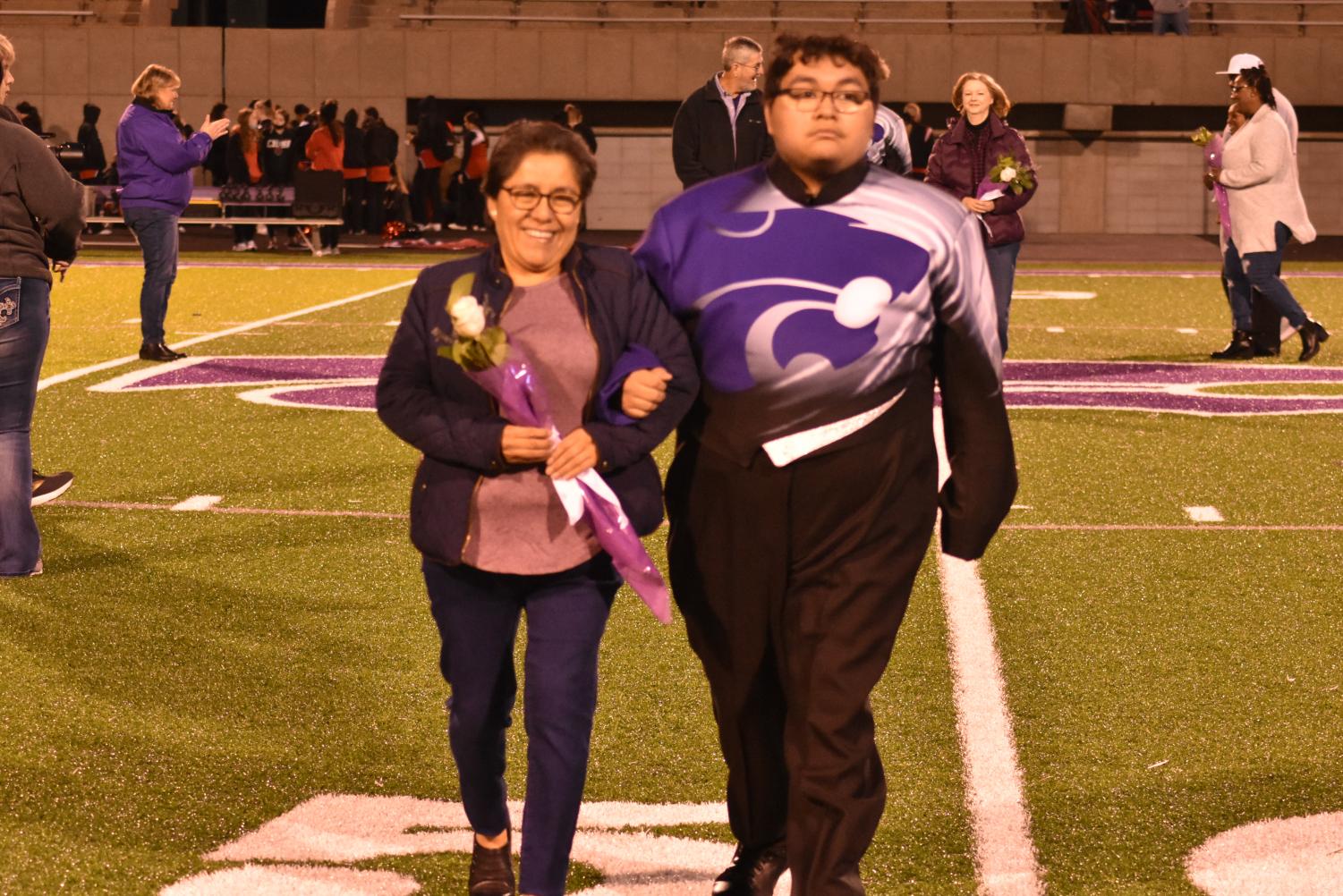 Seniors Walk The Field For Senior Night Before The Football Game Against Searcy