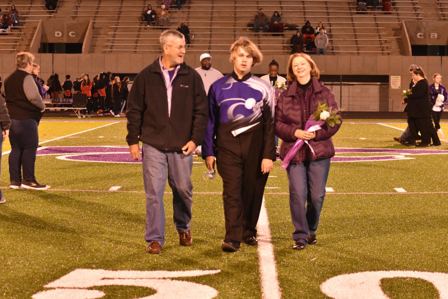 Seniors Walk The Field For Senior Night Before The Football Game Against Searcy