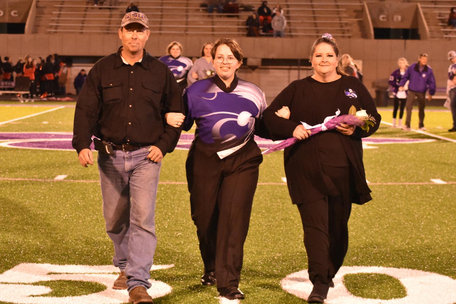 Seniors Walk The Field For Senior Night Before The Football Game Against Searcy