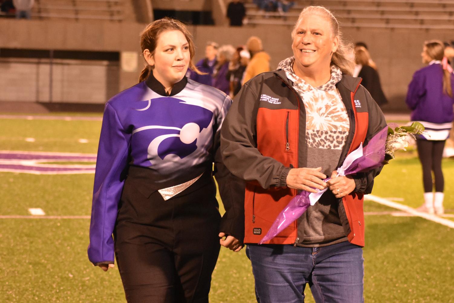 Seniors Walk The Field For Senior Night Before The Football Game Against Searcy