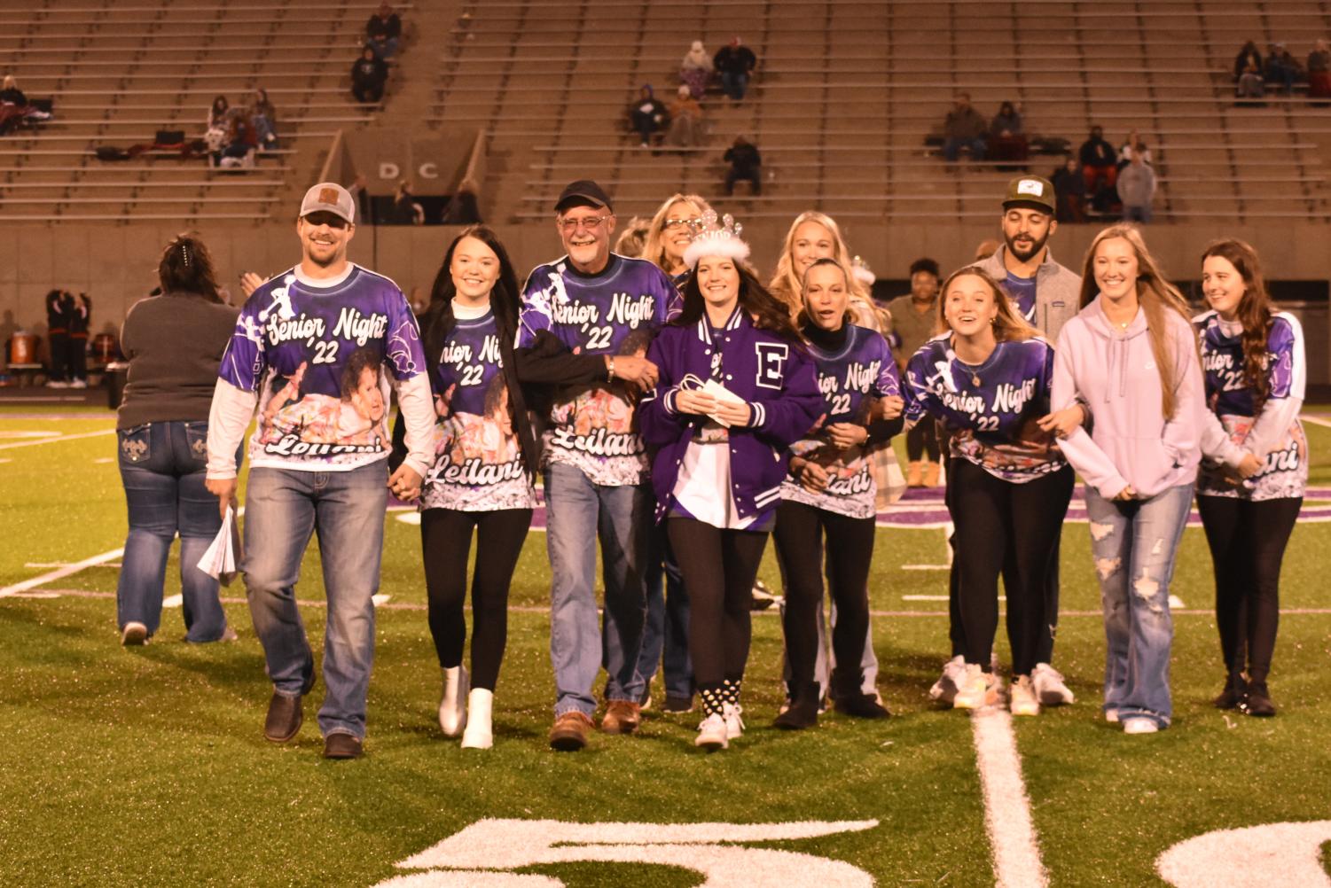 Seniors Walk The Field For Senior Night Before The Football Game Against Searcy