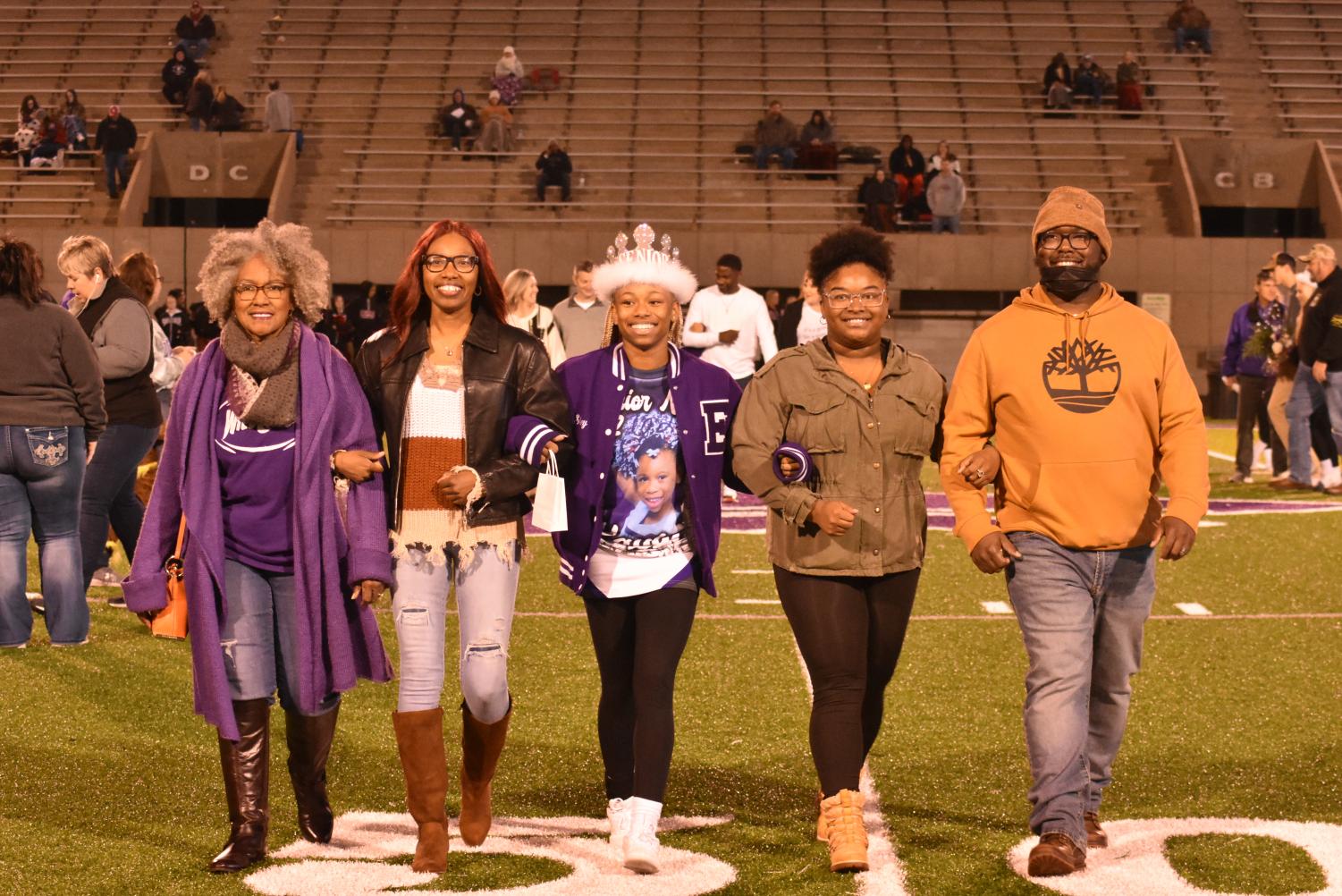 Seniors Walk The Field For Senior Night Before The Football Game Against Searcy