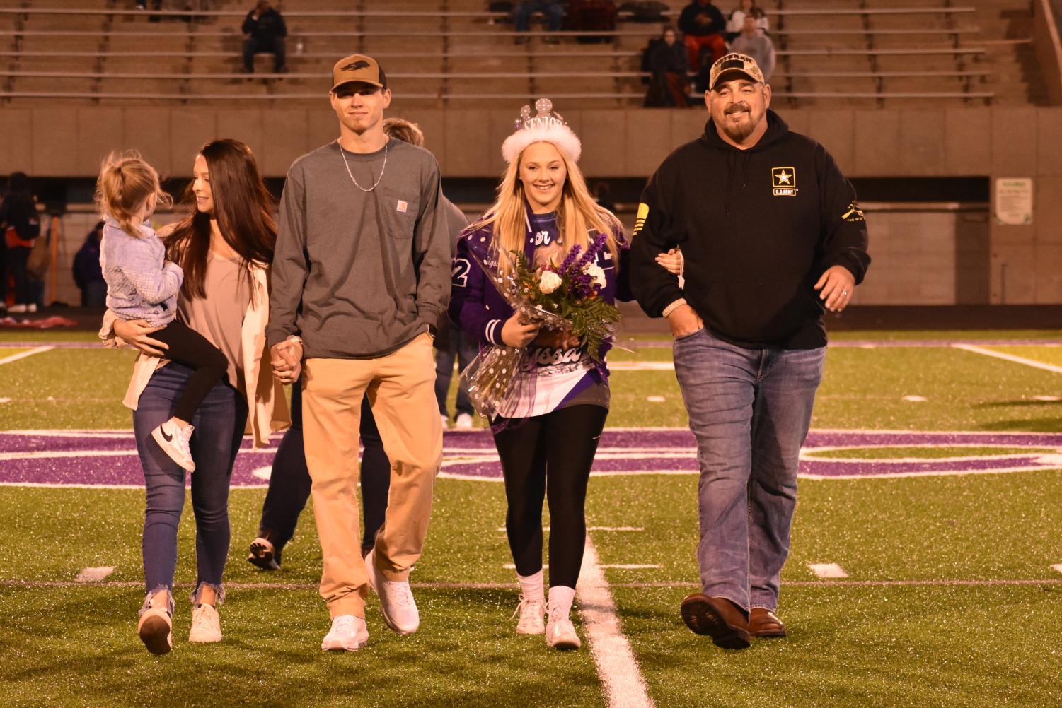 Seniors Walk The Field For Senior Night Before The Football Game Against Searcy