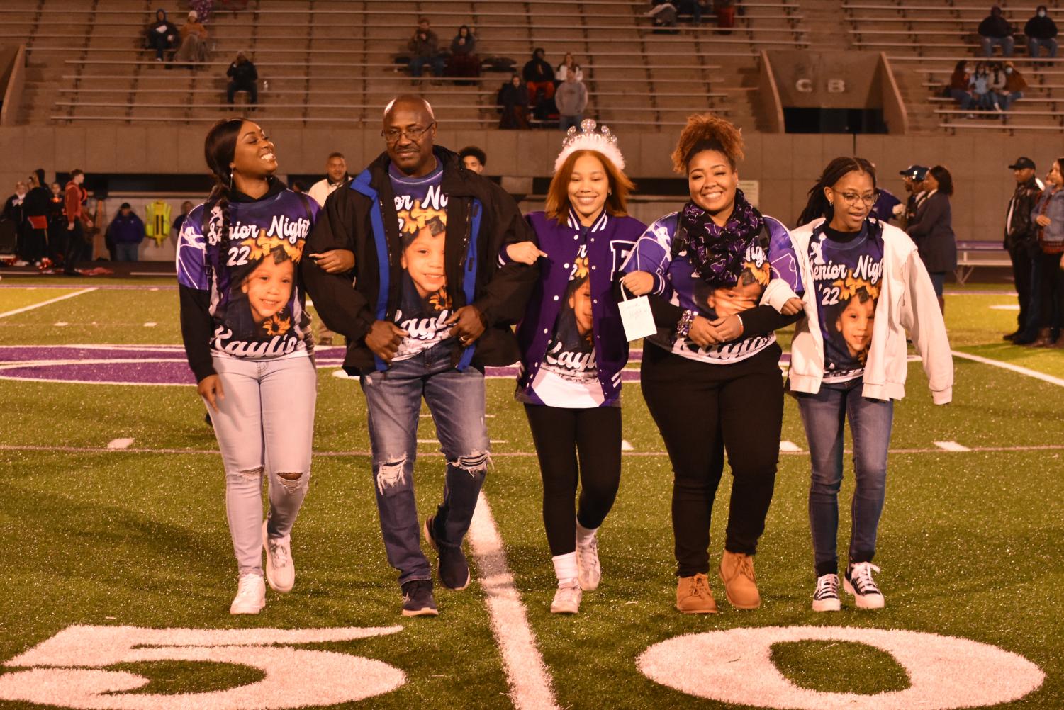 Seniors Walk The Field For Senior Night Before The Football Game Against Searcy