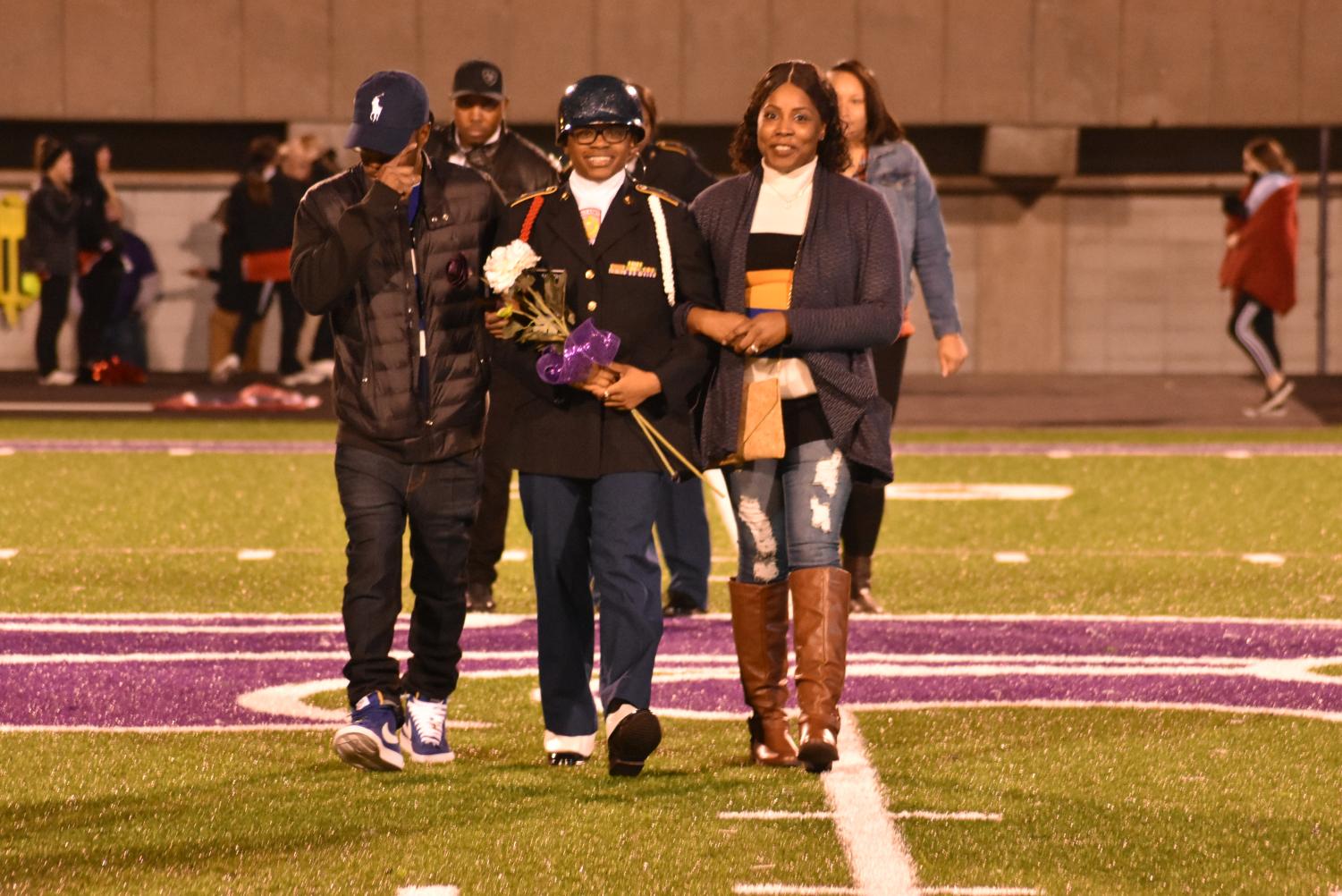 Seniors Walk The Field For Senior Night Before The Football Game Against Searcy