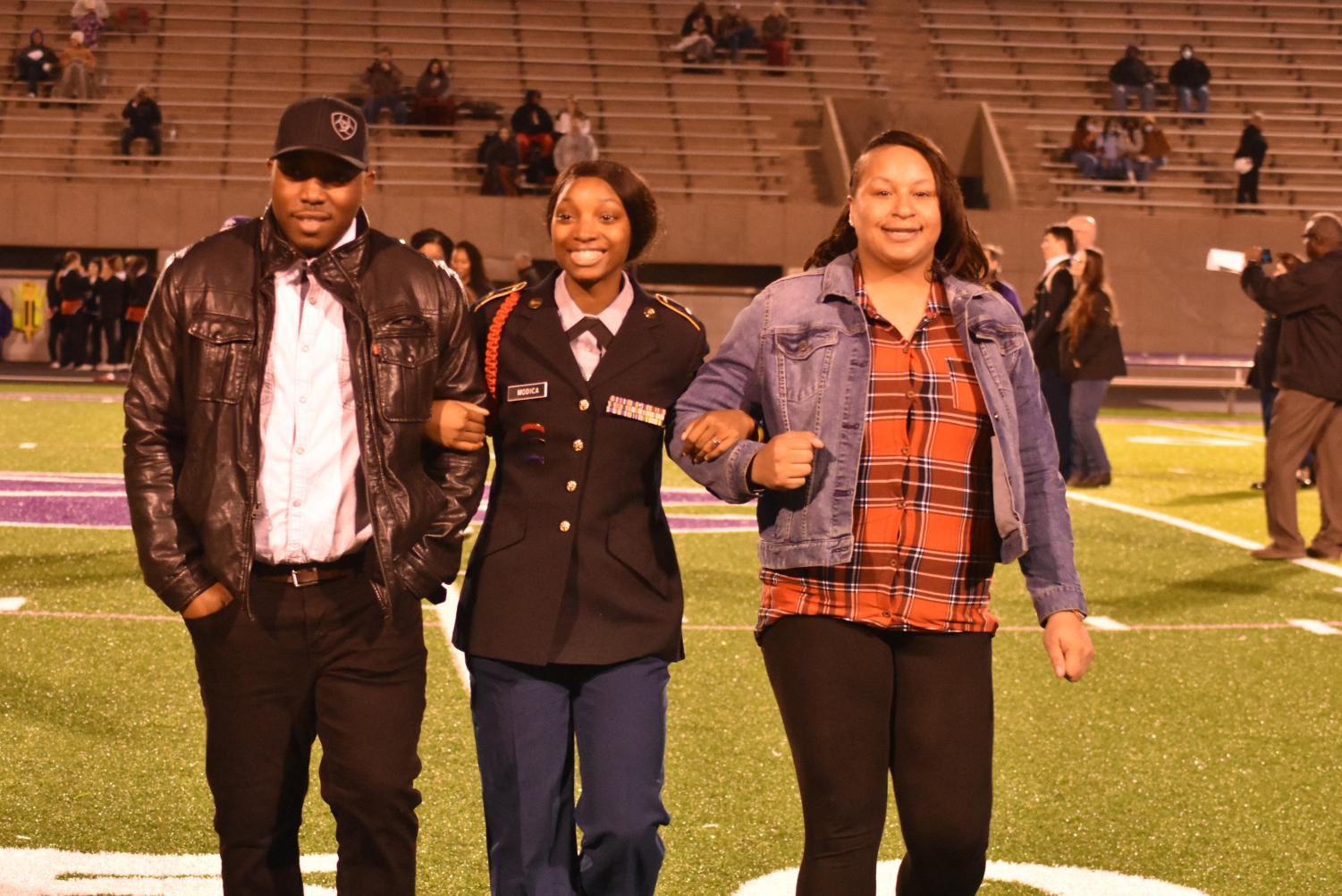 Seniors Walk The Field For Senior Night Before The Football Game Against Searcy