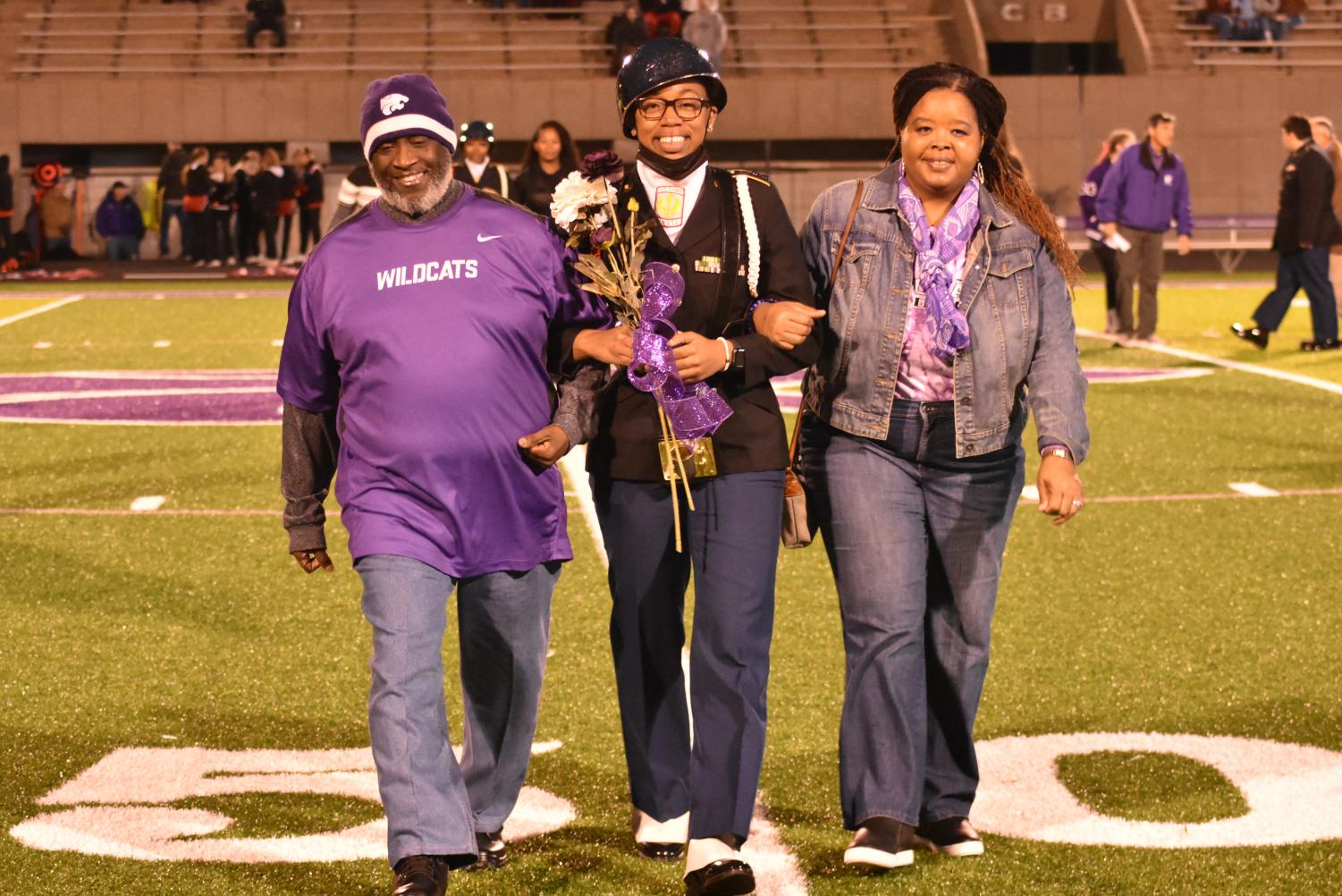 Seniors Walk The Field For Senior Night Before The Football Game Against Searcy