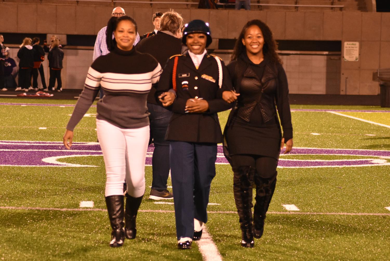 Seniors Walk The Field For Senior Night Before The Football Game Against Searcy