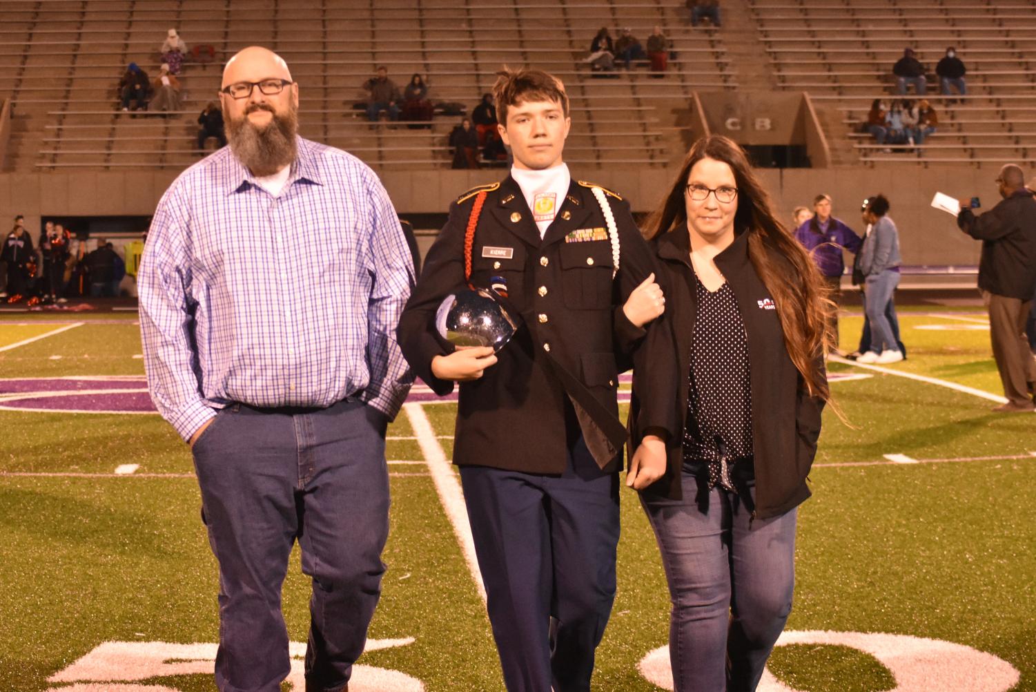 Seniors Walk The Field For Senior Night Before The Football Game Against Searcy