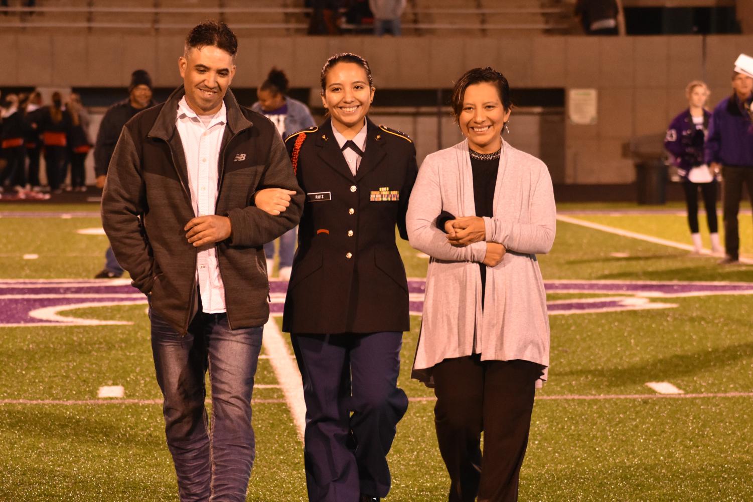 Seniors Walk The Field For Senior Night Before The Football Game Against Searcy