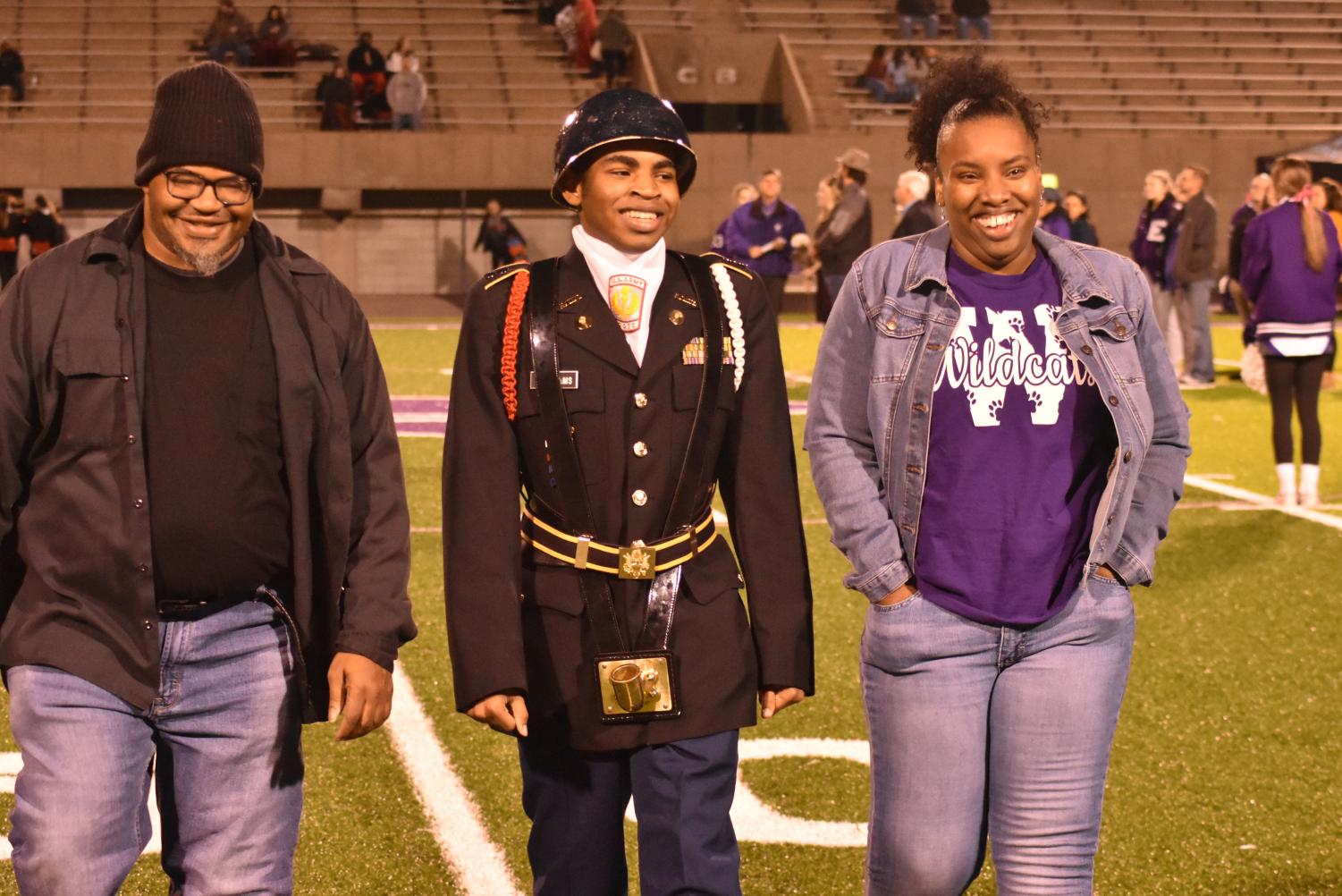 Seniors Walk The Field For Senior Night Before The Football Game Against Searcy