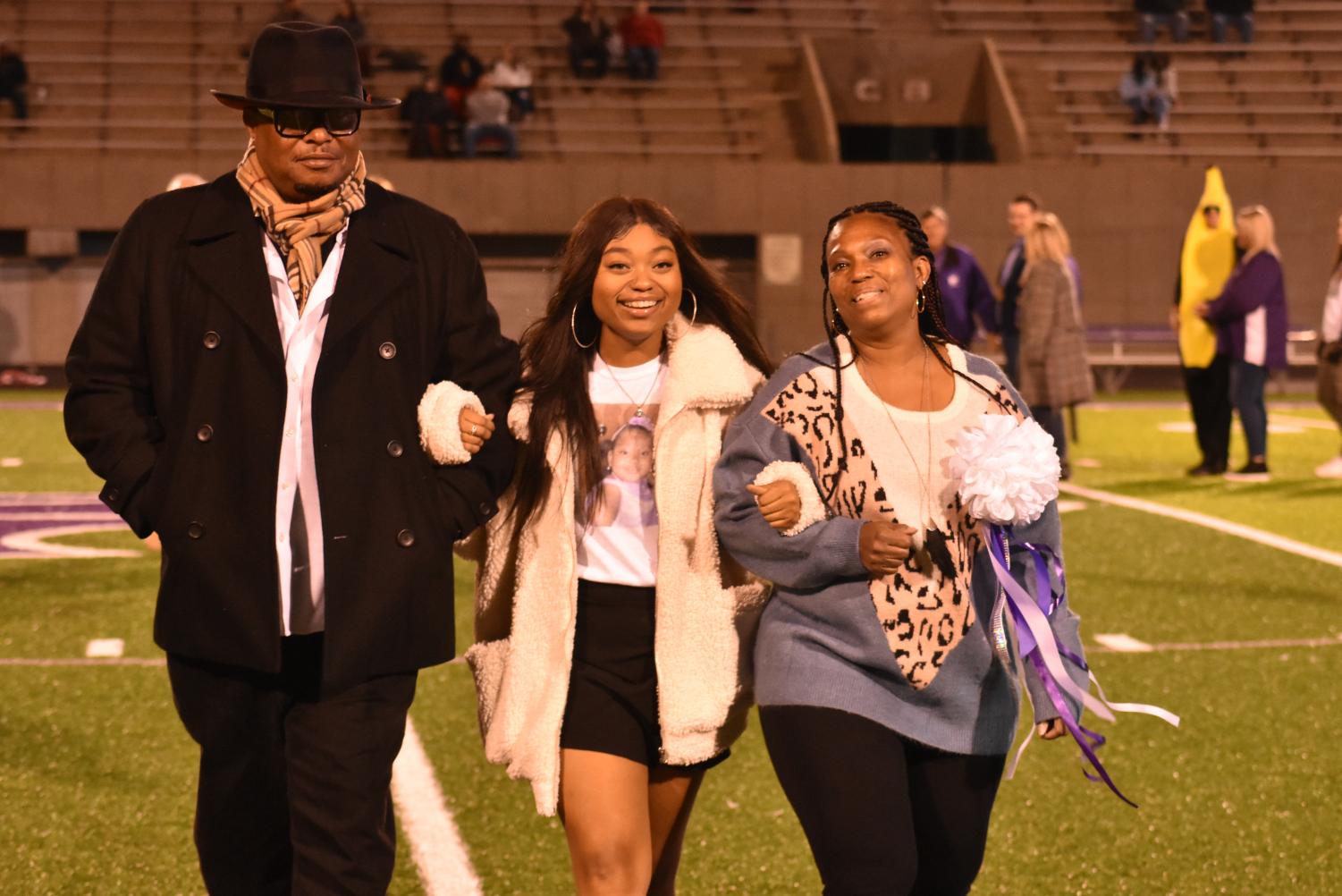 Seniors Walk The Field For Senior Night Before The Football Game Against Searcy