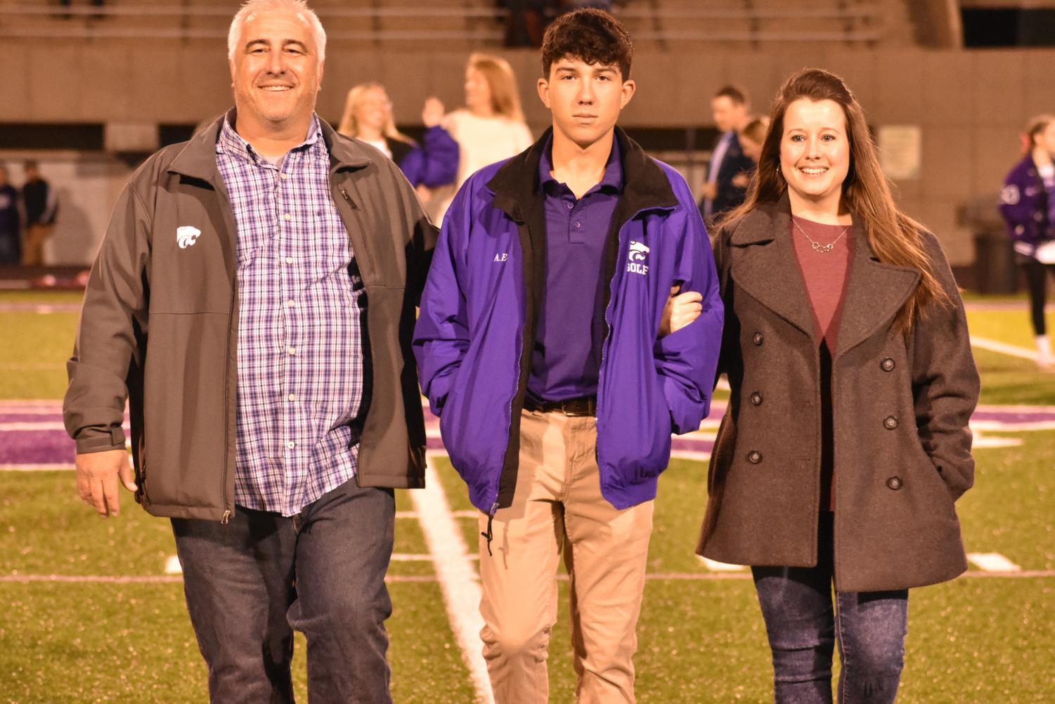 Seniors Walk The Field For Senior Night Before The Football Game Against Searcy