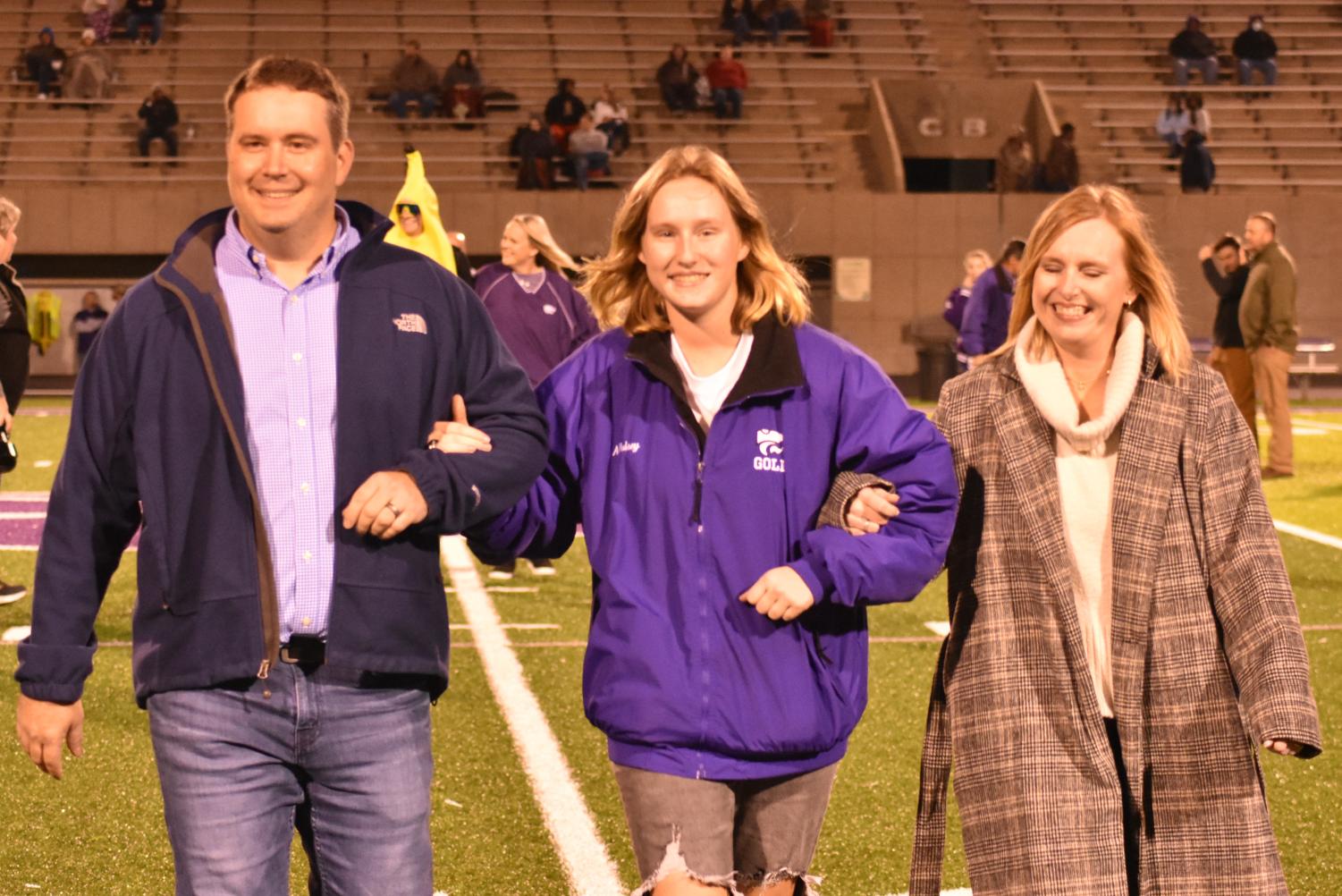 Seniors Walk The Field For Senior Night Before The Football Game Against Searcy