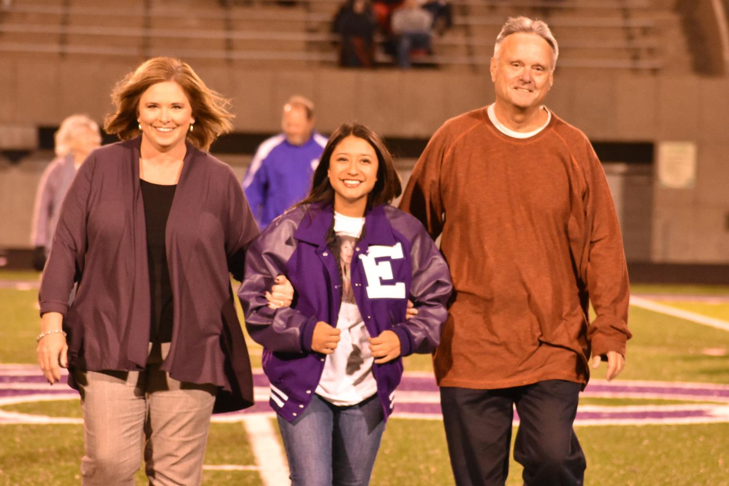 Seniors Walk The Field For Senior Night Before The Football Game Against Searcy