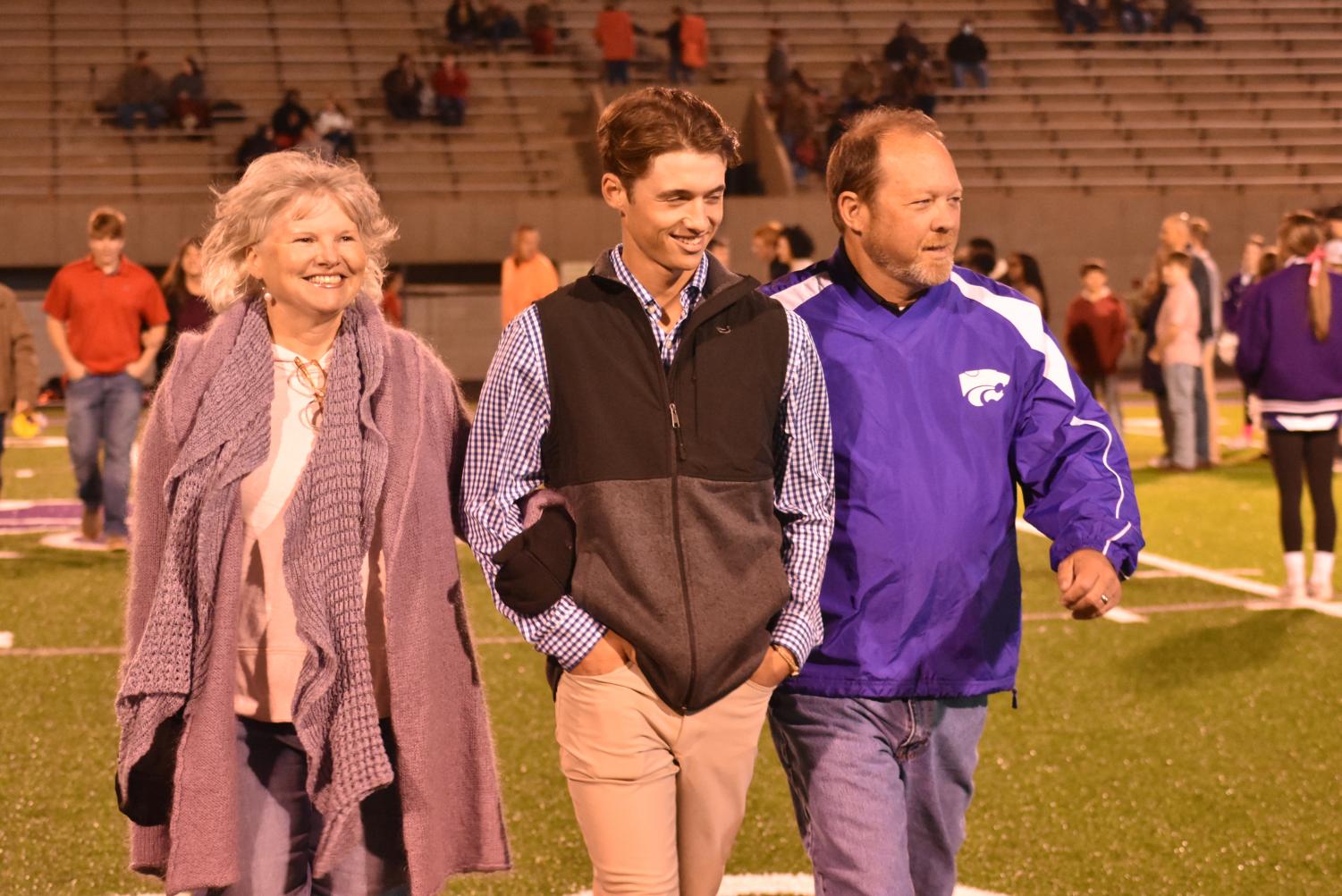 Seniors Walk The Field For Senior Night Before The Football Game Against Searcy