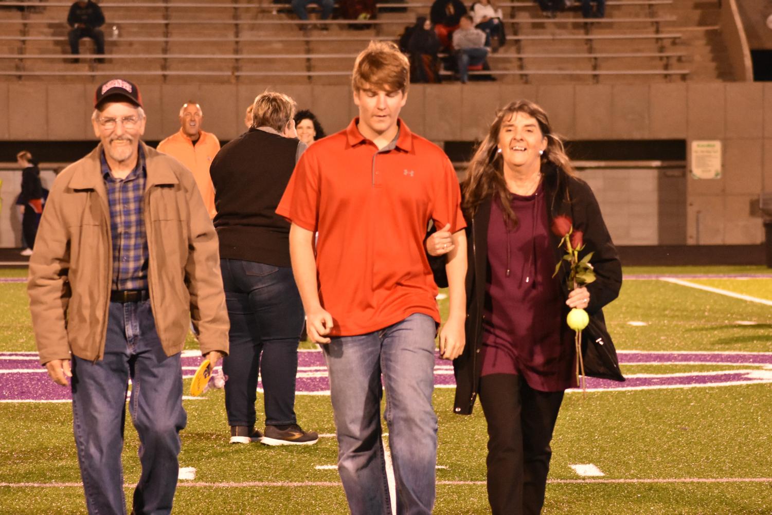 Seniors Walk The Field For Senior Night Before The Football Game Against Searcy