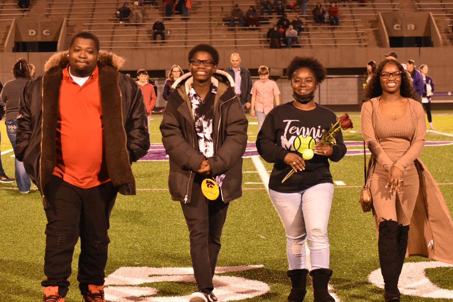 Seniors Walk The Field For Senior Night Before The Football Game Against Searcy