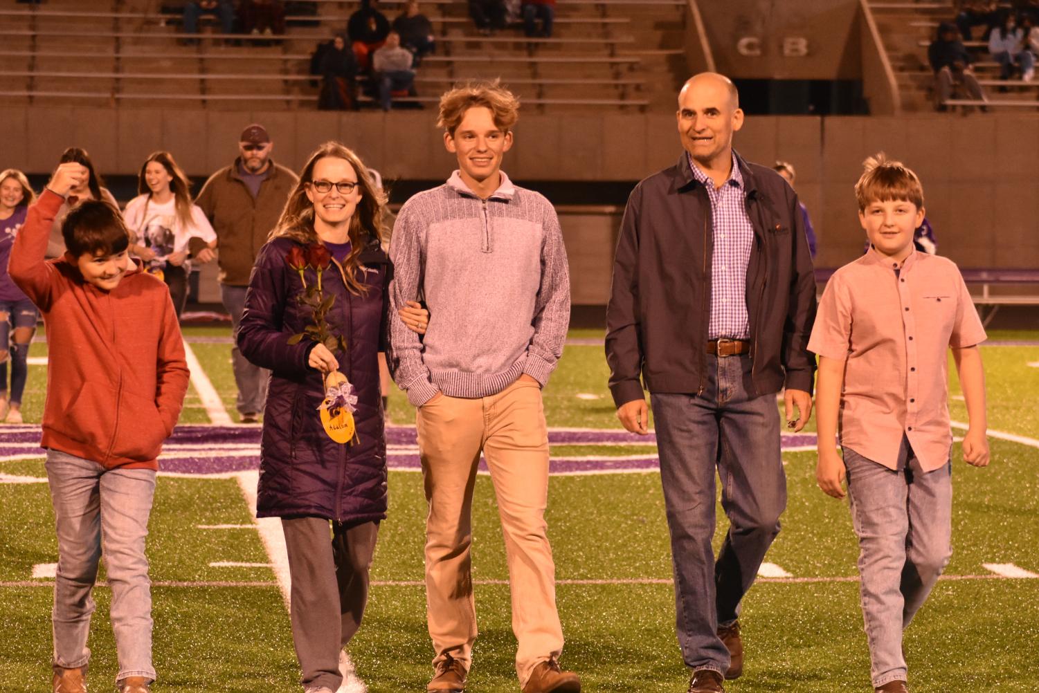 Seniors Walk The Field For Senior Night Before The Football Game Against Searcy