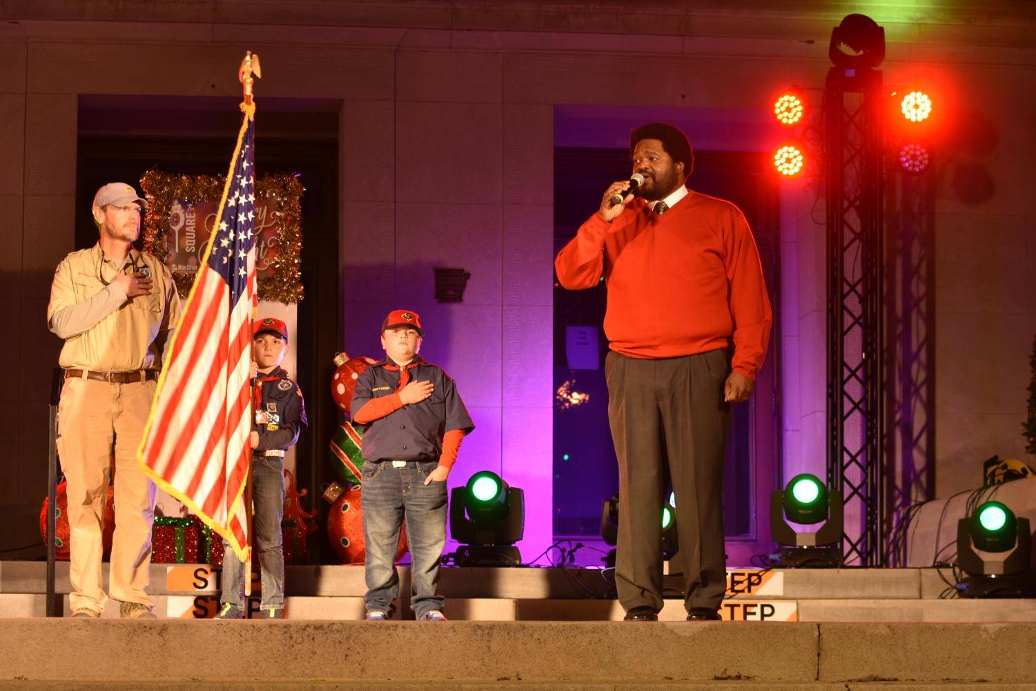 Downtown El Dorado Lights The Night Skies At The Courthouse Lighting